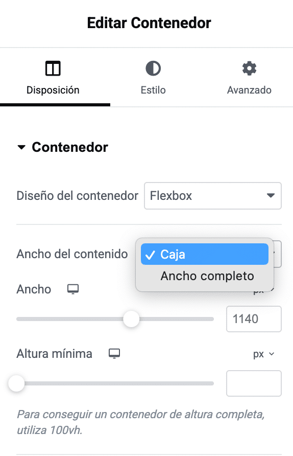 Cabercera fija en Elementor-7