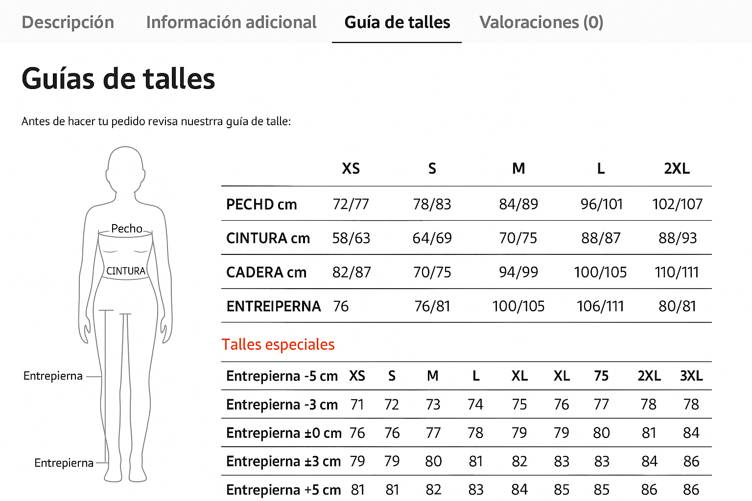 Cómo mostrar una guía de talles en WooCommerce y mejorar tus ventas 2 Guia de talles en WooCommerce 3 2