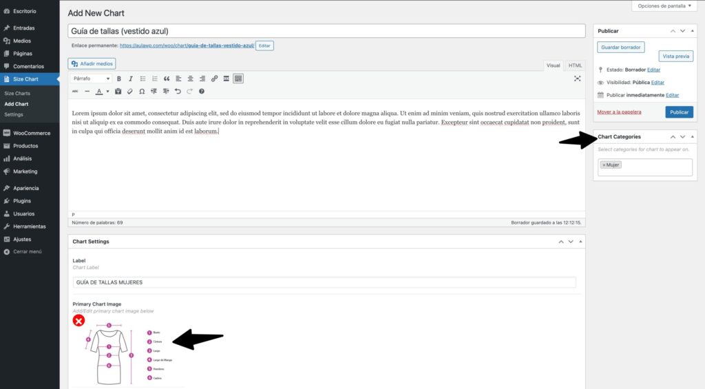 Cómo mostrar una guía de talles en WooCommerce y mejorar tus ventas 3 Guía de talles en WooCommerce-4
