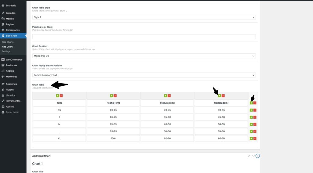 Cómo mostrar una guía de talles en WooCommerce y mejorar tus ventas 4 Guía de talles en WooCommerce-5