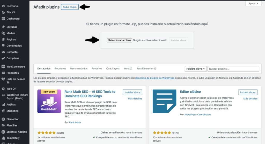 Subir plugins sin restricciones, independientemente de su tamaño 2 Subir plugins sin restricciones-1