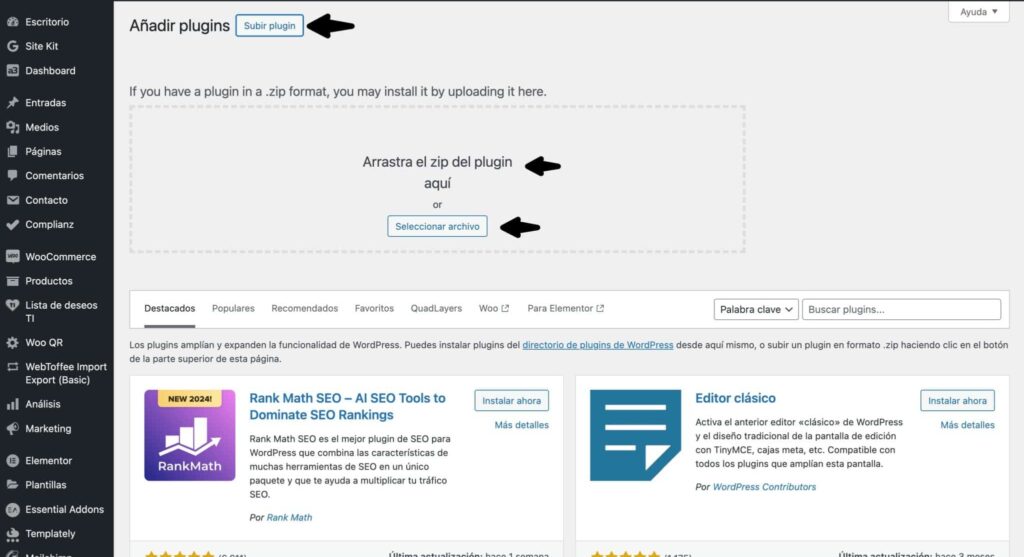 Subir plugins sin restricciones, independientemente de su tamaño 3 Subir plugins sin restricciones-2