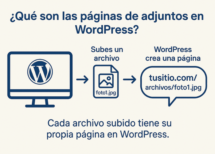 desactivar páginas de adjuntos en WordPress